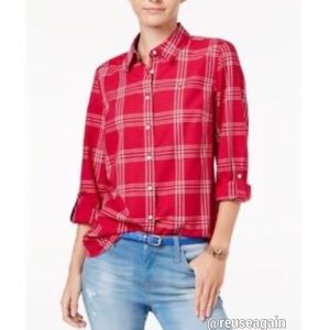 Tommy Hilfiger Red plaid Shirt